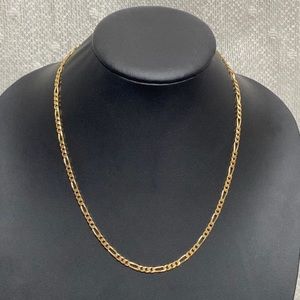 14K Yellow Gold Figaro Chain Necklace